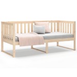 vidaXL Pat de zi fără saltea 100x200 cm din lemn masiv de pin