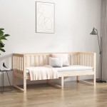 vidaXL Pat de zi fără saltea 75x190 cm din lemn masiv de pin