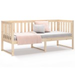 vidaXL Pat de zi fără saltea 75x190 cm din lemn masiv de pin