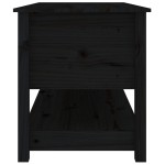 vidaXL Măsuță de cafea, negru, 102x49x55 cm, lemn masiv de pin