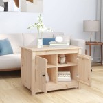 vidaXL Măsuță de cafea, 71x49x55 cm, lemn masiv de pin vidaXL Măsuță de cafea, 71x49x55 cm, lemn masiv de pin