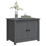 vidaXL Măsuță de cafea, gri, 71x49x55 cm, lemn masiv de pin vidaXL Măsuță de cafea, gri, 71x49x55 cm, lemn masiv de pin