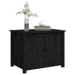vidaXL Măsuță de cafea, negru, 71x49x55 cm, lemn masiv de pin vidaXL Măsuță de cafea, negru, 71x49x55 cm, lemn masiv de pin