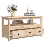 vidaXL Măsuță de cafea, 102x49x55 cm, lemn masiv de pin vidaXL Măsuță de cafea, 102x49x55 cm, lemn masiv de pin