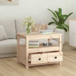 vidaXL Măsuță de cafea, 71x49x55 cm, lemn masiv de pin vidaXL Măsuță de cafea, 71x49x55 cm, lemn masiv de pin