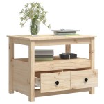 vidaXL Măsuță de cafea, 71x49x55 cm, lemn masiv de pin vidaXL Măsuță de cafea, 71x49x55 cm, lemn masiv de pin