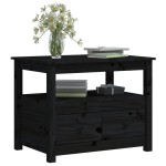 vidaXL Măsuță de cafea, negru, 71x49x55 cm, lemn masiv de pin vidaXL Măsuță de cafea, negru, 71x49x55 cm, lemn masiv de pin