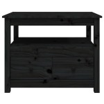 vidaXL Măsuță de cafea, negru, 71x49x55 cm, lemn masiv de pin vidaXL Măsuță de cafea, negru, 71x49x55 cm, lemn masiv de pin