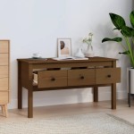 vidaXL Măsuță de cafea, maro miere, 102x49x55 cm, lemn masiv de pin vidaXL Măsuță de cafea, maro miere, 102x49x55 cm, lemn masiv de pin