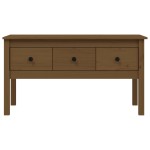 vidaXL Măsuță de cafea, maro miere, 102x49x55 cm, lemn masiv de pin vidaXL Măsuță de cafea, maro miere, 102x49x55 cm, lemn masiv de pin