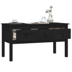 vidaXL Măsuță de cafea, negru, 102x49x55 cm, lemn masiv de pin vidaXL Măsuță de cafea, negru, 102x49x55 cm, lemn masiv de pin