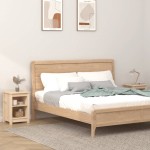 vidaXL Noptiere, 2 buc., 40x35x55 cm, lemn masiv de pin vidaXL Noptiere, 2 buc., 40x35x55 cm, lemn masiv de pin