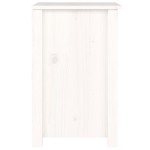 vidaXL Noptiere, 2 buc., alb, 40x35x55 cm, lemn masiv de pin