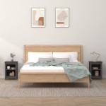 vidaXL Noptiere, 2 buc., gri, 40x35x55 cm, lemn masiv de pin vidaXL Noptiere, 2 buc., gri, 40x35x55 cm, lemn masiv de pin