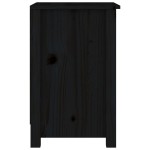 vidaXL Noptiere, 2 buc., negru, 40x35x55 cm, lemn masiv de pin vidaXL Noptiere, 2 buc., negru, 40x35x55 cm, lemn masiv de pin