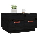 vidaXL Măsuță de cafea, negru, 60x53x35 cm, lemn masiv de pin vidaXL Măsuță de cafea, negru, 60x53x35 cm, lemn masiv de pin