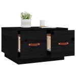 vidaXL Măsuță de cafea, negru, 60x53x35 cm, lemn masiv de pin vidaXL Măsuță de cafea, negru, 60x53x35 cm, lemn masiv de pin