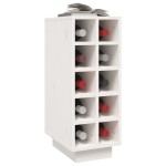 vidaXL Dulap de vinuri, alb, 23x34x61 cm, lemn masiv de pin