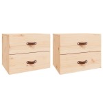 vidaXL Noptiere de perete, 2 buc., 50x36x40 cm