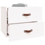 vidaXL Noptiere de perete, 2 buc., alb, 50x36x40 cm vidaXL Noptiere de perete, 2 buc., alb, 50x36x40 cm