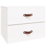 vidaXL Noptiere de perete, 2 buc., alb, 50x36x40 cm vidaXL Noptiere de perete, 2 buc., alb, 50x36x40 cm