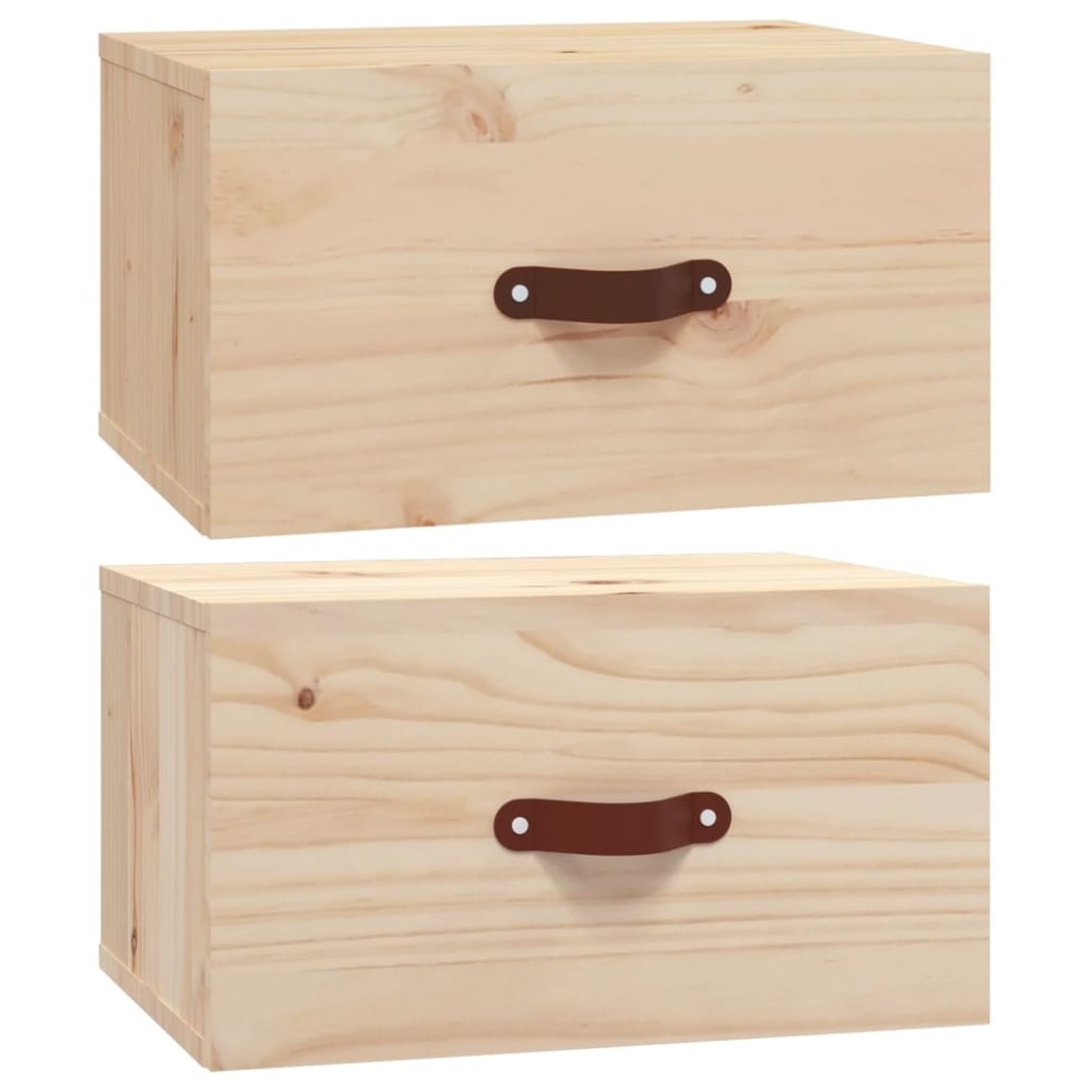vidaXL Noptiere de perete, 2 buc., 40x29,5x22 cm