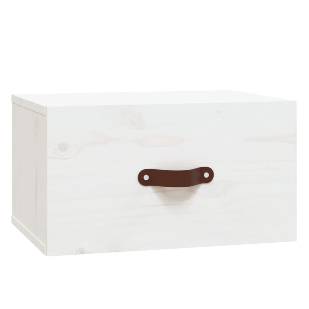 vidaXL Noptieră de perete, alb, 40x29,5x22 cm