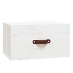 vidaXL Noptieră de perete, alb, 40x29,5x22 cm