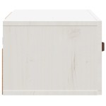 vidaXL Noptieră de perete, alb, 40x29,5x22 cm