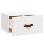 vidaXL Noptieră de perete, alb, 40x29,5x22 cm
