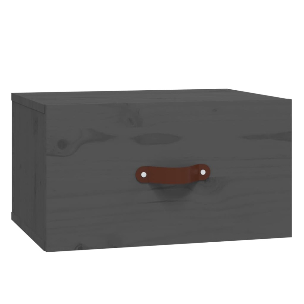 vidaXL Noptieră de perete, gri, 40x29,5x22 cm