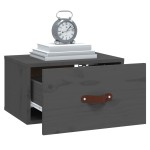 vidaXL Noptiere de perete, 2 buc., gri, 40x29,5x22 cm vidaXL Noptiere de perete, 2 buc., gri, 40x29,5x22 cm