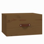 vidaXL Noptiere de perete, 2 buc., maro miere, 40x29,5x22 cm