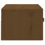 vidaXL Noptiere de perete, 2 buc., maro miere, 40x29,5x22 cm