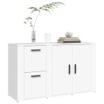 vidaXL Servantă, alb, 100x33x59,5 cm, lemn prelucrat vidaXL Servantă, alb, 100x33x59,5 cm, lemn prelucrat