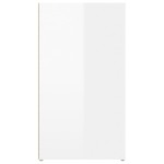 vidaXL Servantă, alb extralucios, 100x33x59,5 cm, lemn compozit