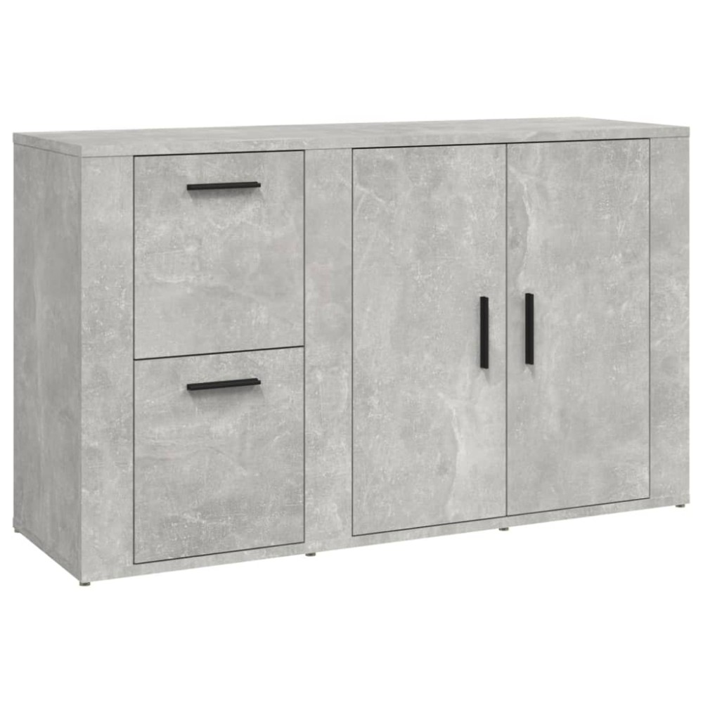 vidaXL Servantă, gri beton, 100x33x59,5 cm, lemn prelucrat