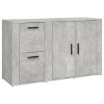 vidaXL Servantă, gri beton, 100x33x59,5 cm, lemn prelucrat vidaXL Servantă, gri beton, 100x33x59,5 cm, lemn prelucrat