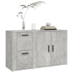 vidaXL Servantă, gri beton, 100x33x59,5 cm, lemn prelucrat vidaXL Servantă, gri beton, 100x33x59,5 cm, lemn prelucrat
