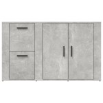 vidaXL Servantă, gri beton, 100x33x59,5 cm, lemn prelucrat vidaXL Servantă, gri beton, 100x33x59,5 cm, lemn prelucrat
