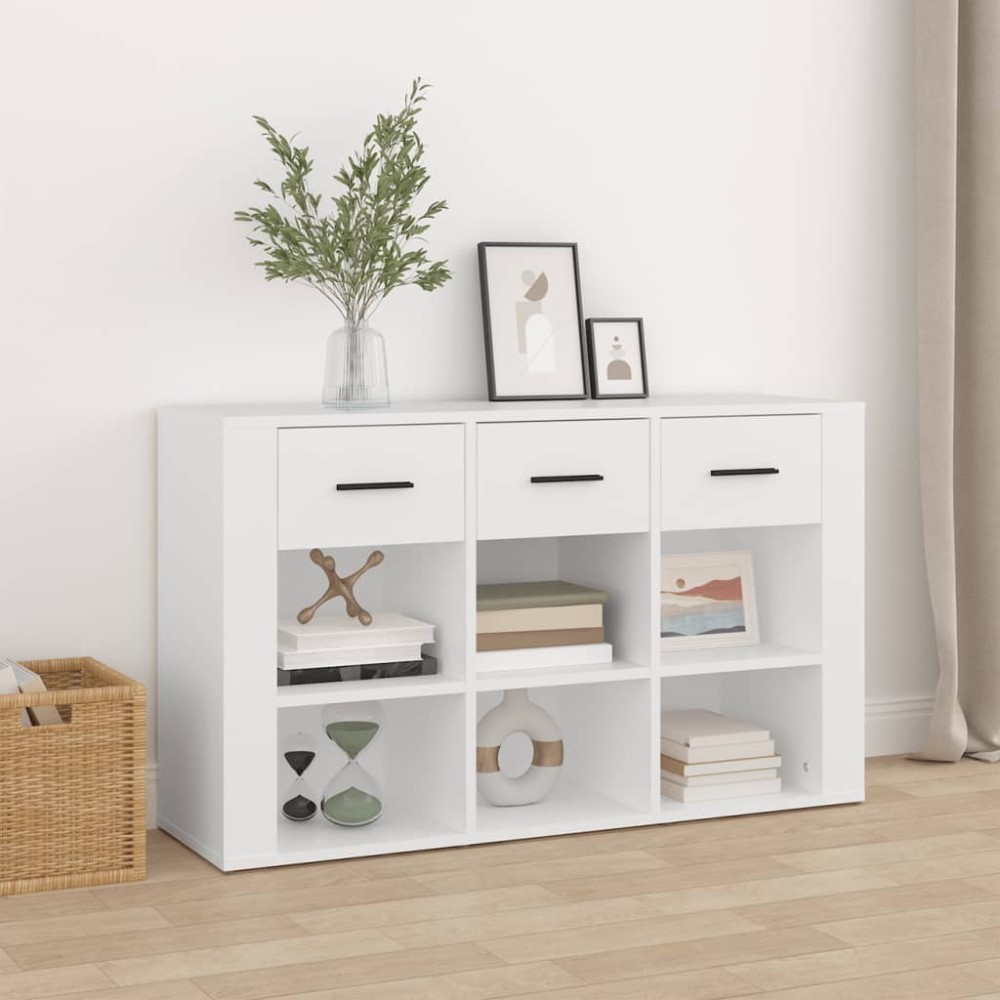vidaXL Servantă, alb, 100x30x59,5 cm, lemn compozit