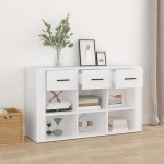 vidaXL Servantă, alb, 100x30x59,5 cm, lemn compozit