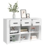 vidaXL Servantă, alb, 100x30x59,5 cm, lemn compozit