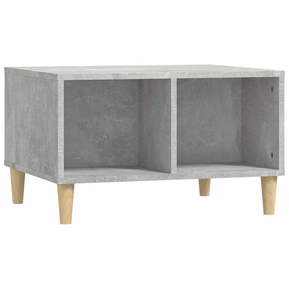 vidaXL Măsuță de cafea, gri beton, 60x50x36,5 cm, lemn compozit