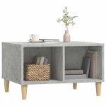 vidaXL Măsuță de cafea, gri beton, 60x50x36,5 cm, lemn compozit