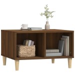 vidaXL Măsuță de cafea, stejar maro, 60x50x36,5 cm, lemn compozit vidaXL Măsuță de cafea, stejar maro, 60x50x36,5 cm, lemn compozit