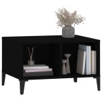 vidaXL Măsuță de cafea, negru, 60x50x36,5 cm, lemn compozit vidaXL Măsuță de cafea, negru, 60x50x36,5 cm, lemn compozit