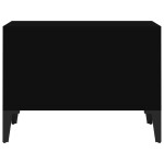 vidaXL Măsuță de cafea, negru, 60x50x36,5 cm, lemn compozit vidaXL Măsuță de cafea, negru, 60x50x36,5 cm, lemn compozit
