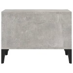 vidaXL Măsuță de cafea, gri beton, 60x50x36,5 cm, lemn compozit