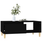 vidaXL Măsuță de cafea, negru, 90x50x36,5 cm, lemn compozit vidaXL Măsuță de cafea, negru, 90x50x36,5 cm, lemn compozit